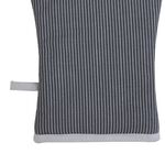 Pinstripe Single Oven Glove - Charcoal