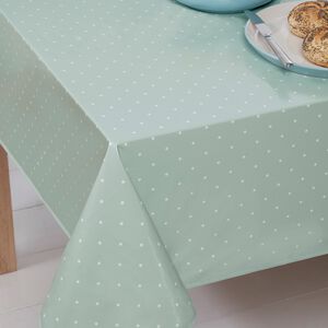 Dotty Duck Egg Oil Tablecloth 160cm x 230cm