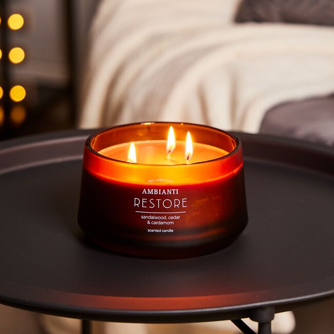 Ambianti Spa Collection Restore 3 Wick Candle
