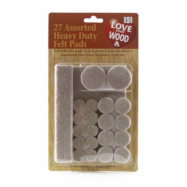 Love Your Wood Felt Pads 27 Pack