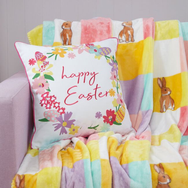 Blossom Lane Easter Wreath Cushion 45cm x 45cm