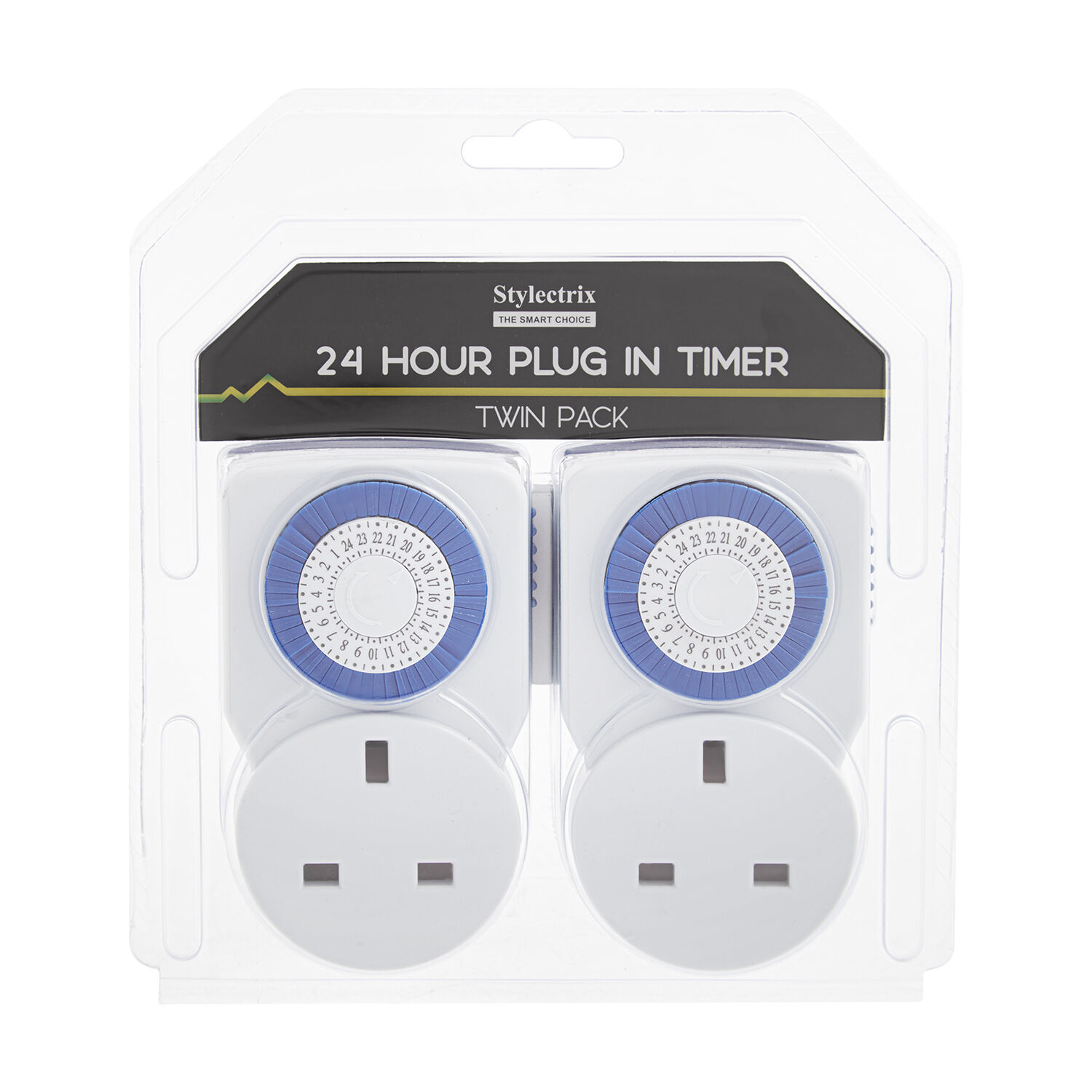 24 Hour Plug-in Timer Twin Pack - Home Store + More
