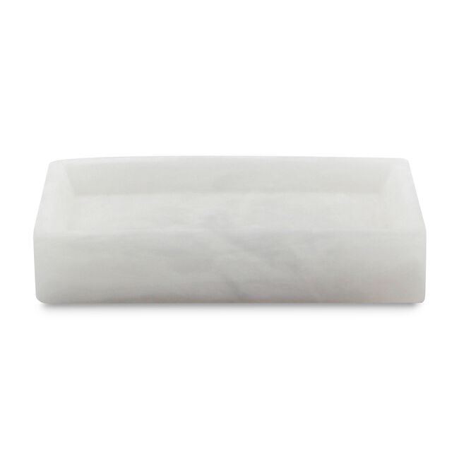 SALERNO SOAP DISH White