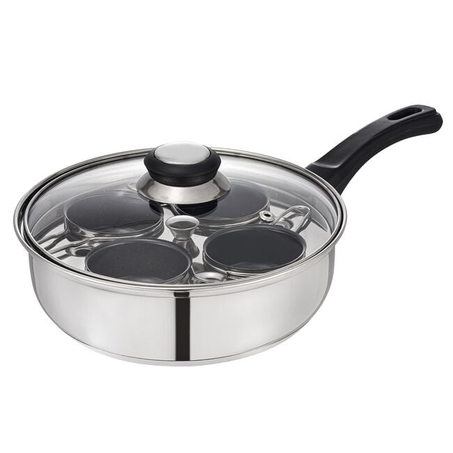 Dynamic 4 Cup Egg Poacher with Glass Lid