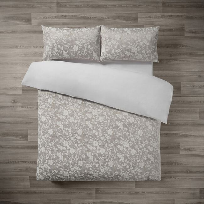 SINGLE DUVET COVER Russborough Jacquard Natural/ Gold