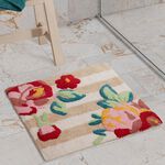 Floral Tufted Shower Mat 50cm x 50cm