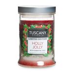 Tuscany Triple Pour Candle Holly Jolly 18oz