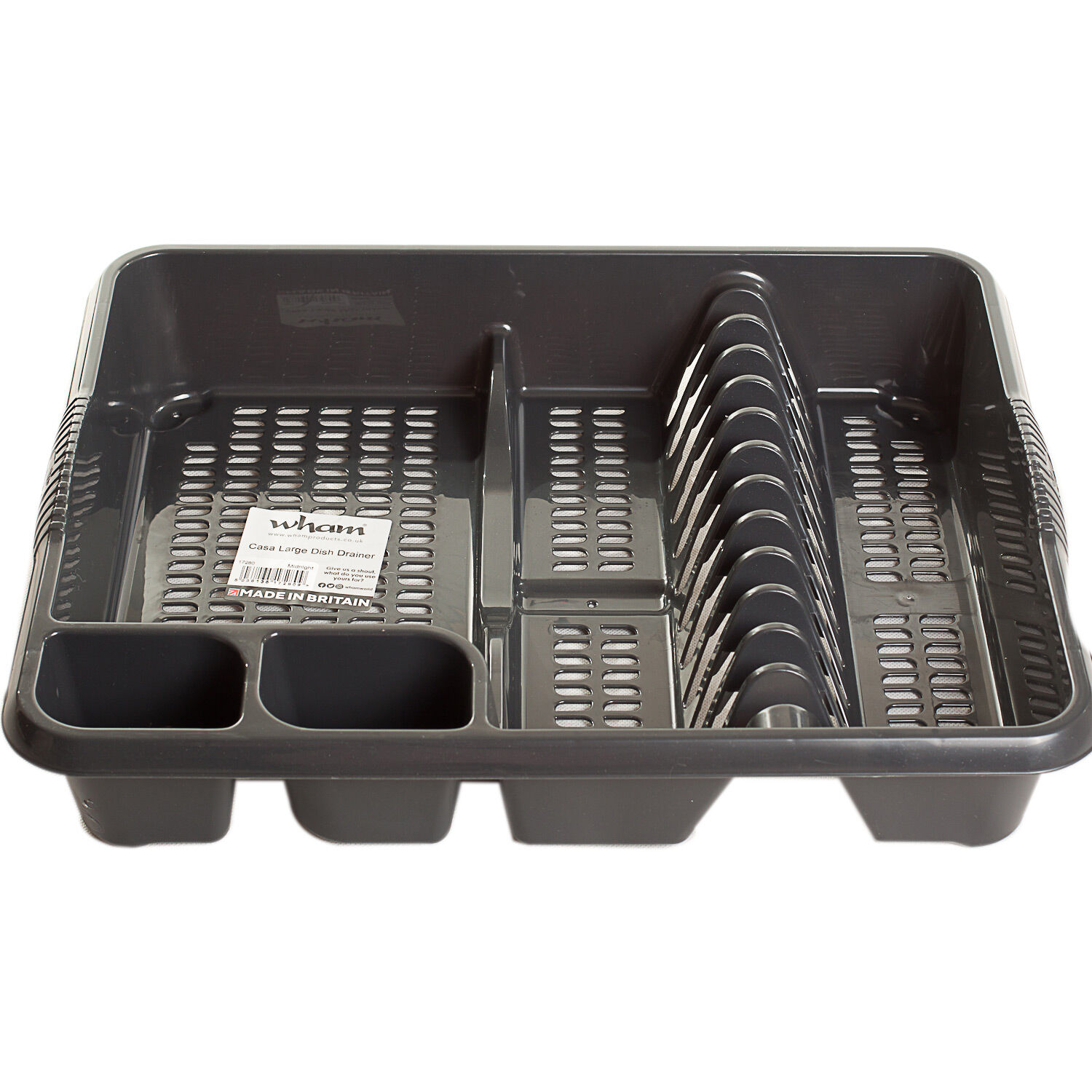 Large Plastic Dish Drainer Midnight