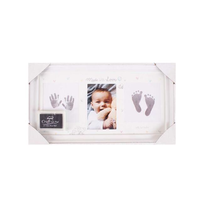 First Steps Hand & Foot Print Photo Frame