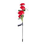Red Rose Solar Garden Stake Light