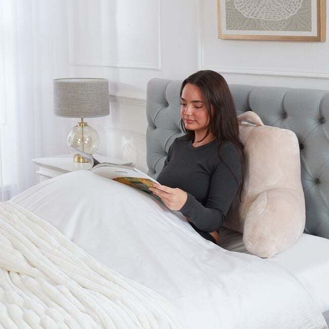 Nicole Day Plush Reading Pillow Crystal