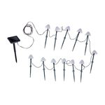 12 Mini Mushroom Warm White Solar Lights