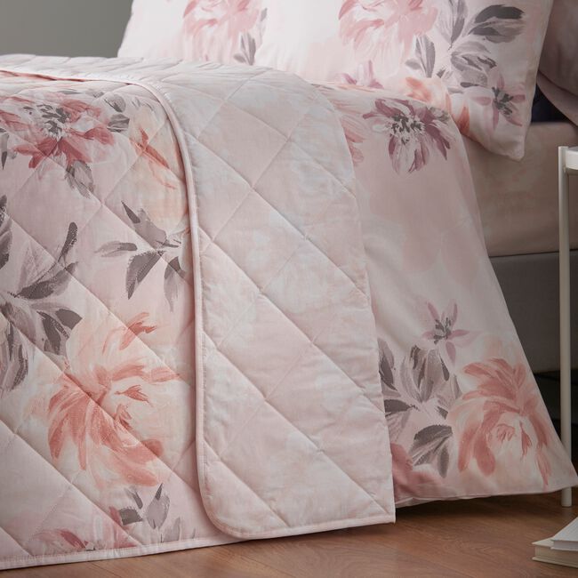 Marnie Bedspread 200cm x 220cm - Blush