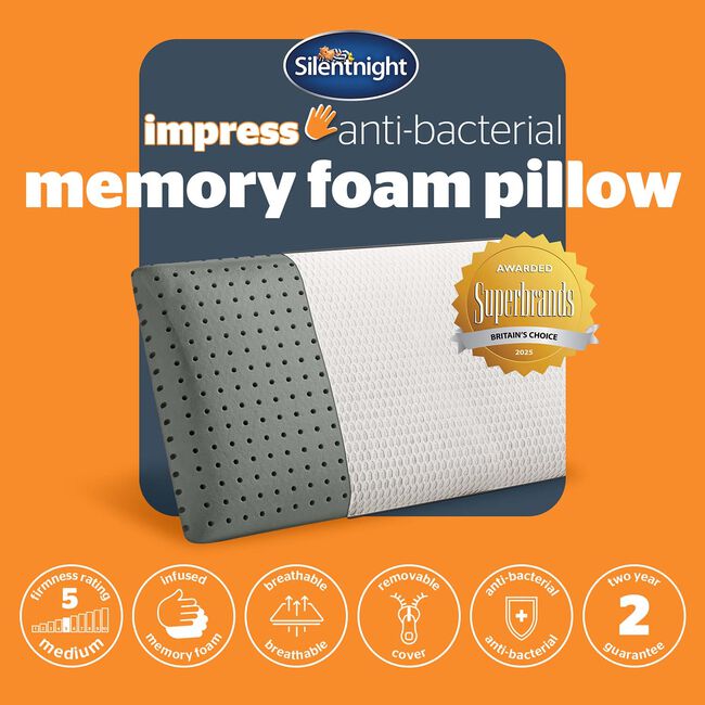 Silentnight Anti-bacterial Memory Foam Pillow