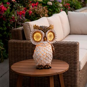 Solar Owl with Moving Eyes