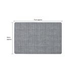 JVL Elegance Grey Door Mat 50cm x 75cm
