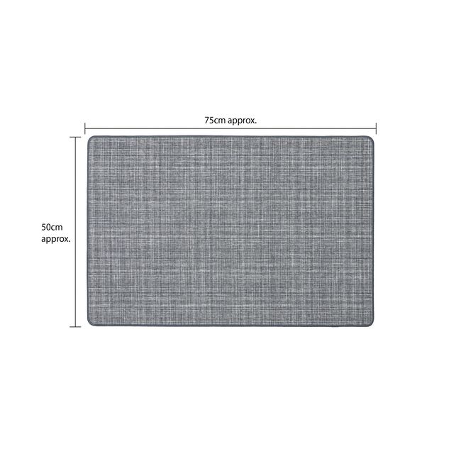 JVL Elegance Grey Door Mat 50cm x 75cm