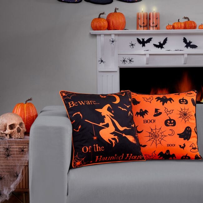 Beware the Witch Cushion Covers 2 Pack 45cm x 45cm