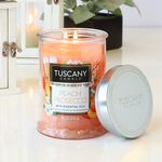 Tuscany Double Wick Candle Peach Prosecco 18oz