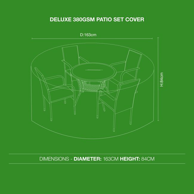 Deluxe 380GSM Patio Set Cover 