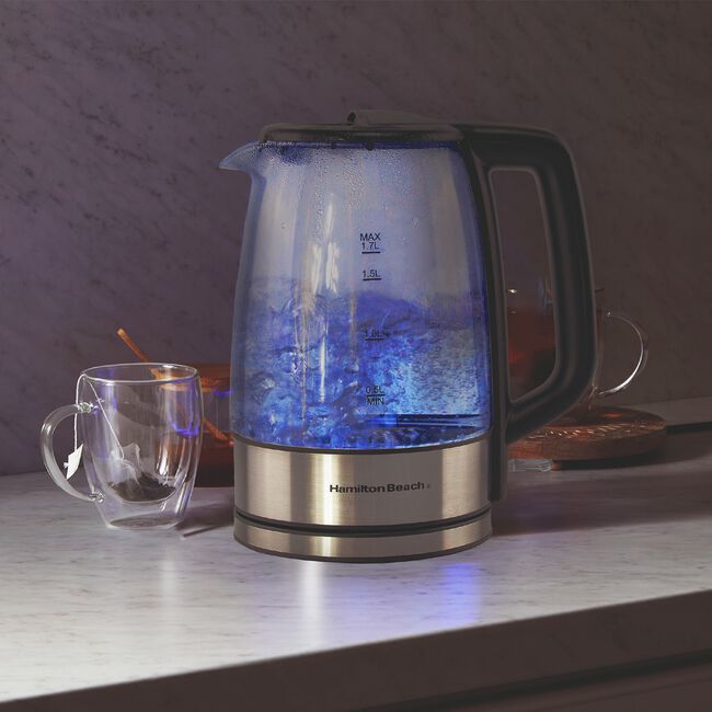 Hamilton Beach 1.7L Glass Kettle