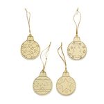 4 Pack Colour Your Own Baubles 