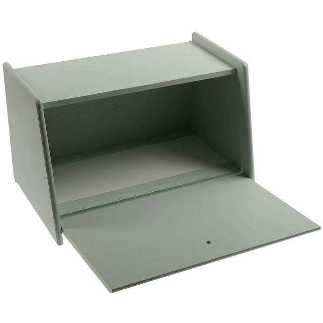 Apollo Rubberwood Drop Front Bread Bin - Mint