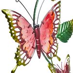 Solar Butterfly Vine Wall Light Art