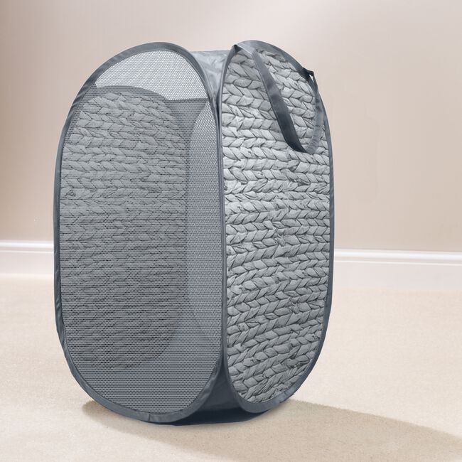 Hyacinth Grey Popup Laundry Hamper Home Store + More