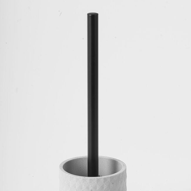 Cool Grey Chequered Toilet Brush