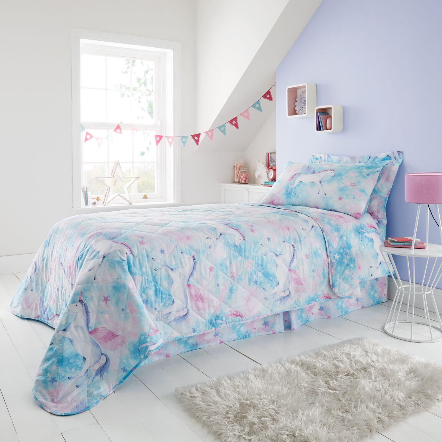 Unicorn twin bedspread cheap