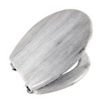 MODERN GREY OAK EFFECT Toilet Seat