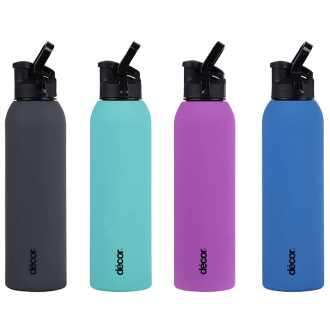 Decor Flipseal Soft Touch S/Steel 750ml Bottle