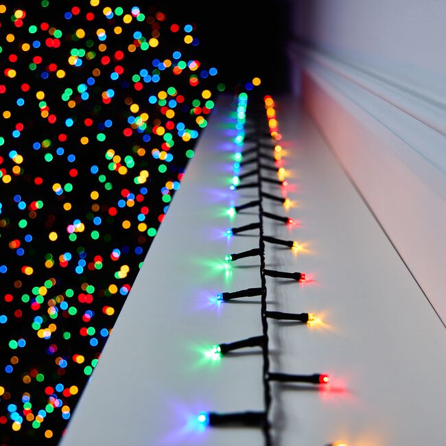 LED Star Bright Compact Lights 500 Multicoloured