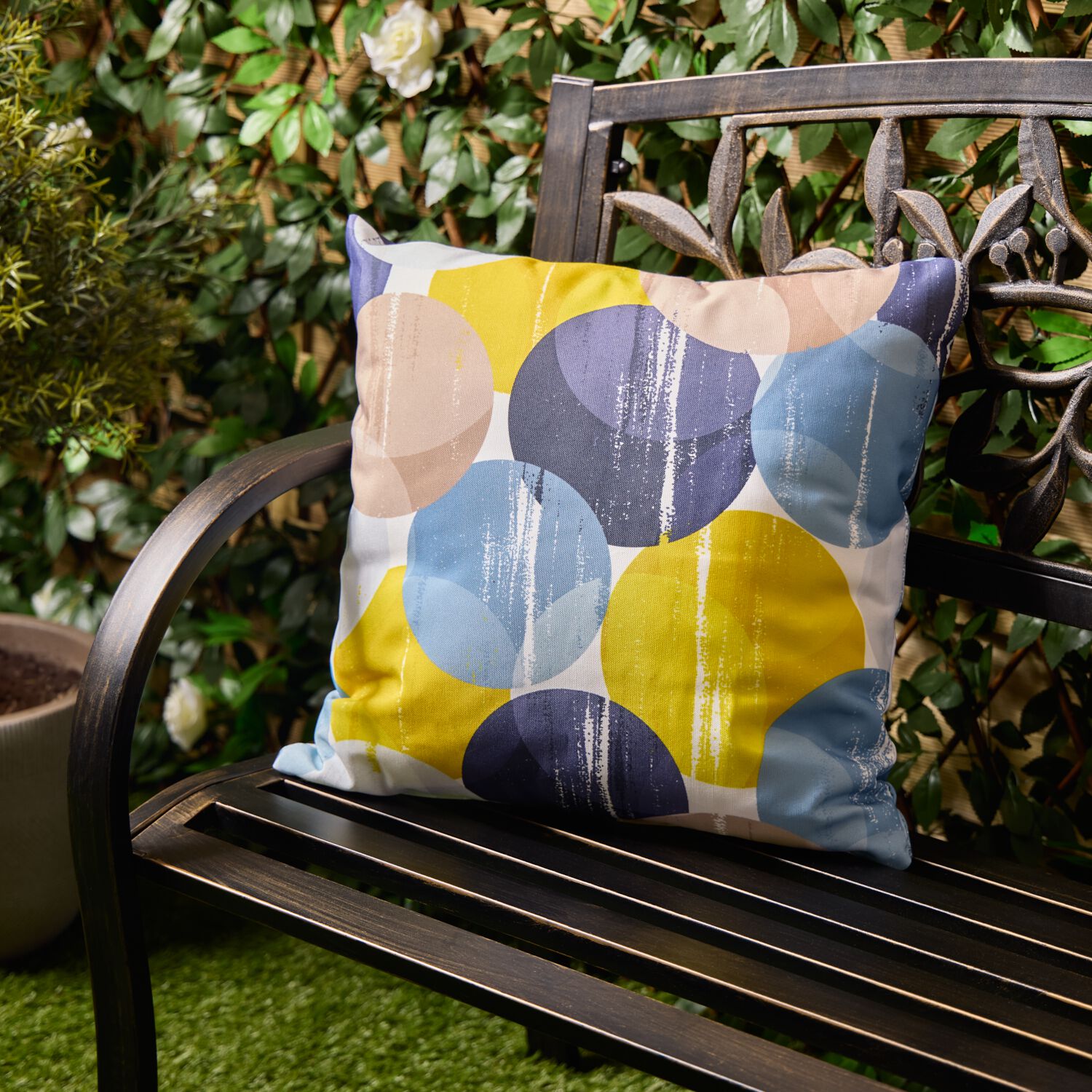 Outdoor Cushion Mustard Large Cushions SOGA 50cm Mustard Yellow