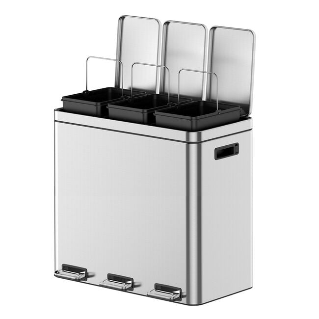 60L Triple Recycling Bin