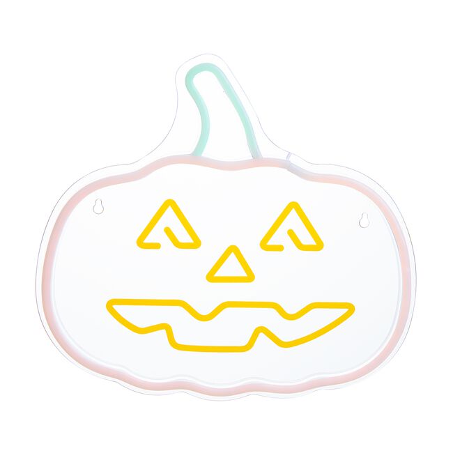 Wall Hanging Neon Pumpkin Light