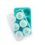 Lekue XL Sphere Ice Cube Tray With Lid - Turquoise
