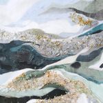 Coastal Dreams Jewelled Wall Art 46.5cm x 46.5cm