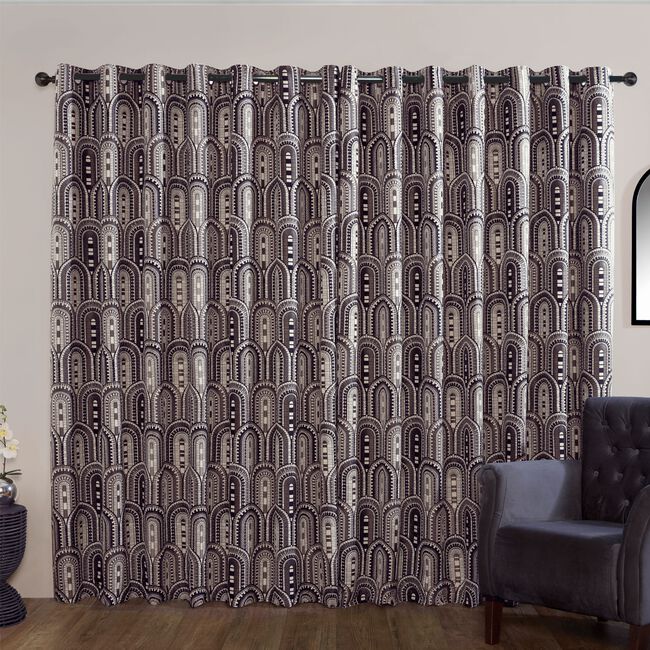 BLACKOUT & THERMAL KENNEDY PEWTER 66x72 Curtain