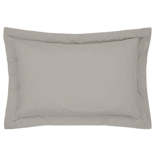 Luxury Percale Oxford Pillowcase Pair - Grey