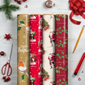 7m Classic Christmas Wrapping Paper