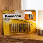 Panasonic Alkaline Power 10 Pack AAA Batteries