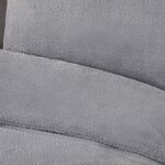 SINGLE DUVET COVER Teddy Plush Grey