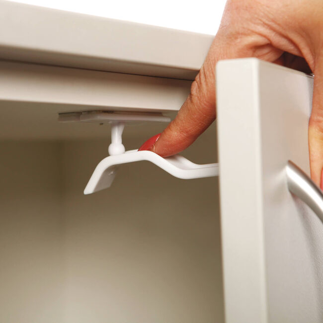 Adhesive Cupboard/Drawer Double-Latches 2Pk
