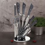 Berlinger Haus Smoked Wood Knife Block Set 8 Piece