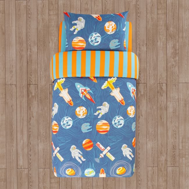 SINGLE DUVET COVER Space Stripes