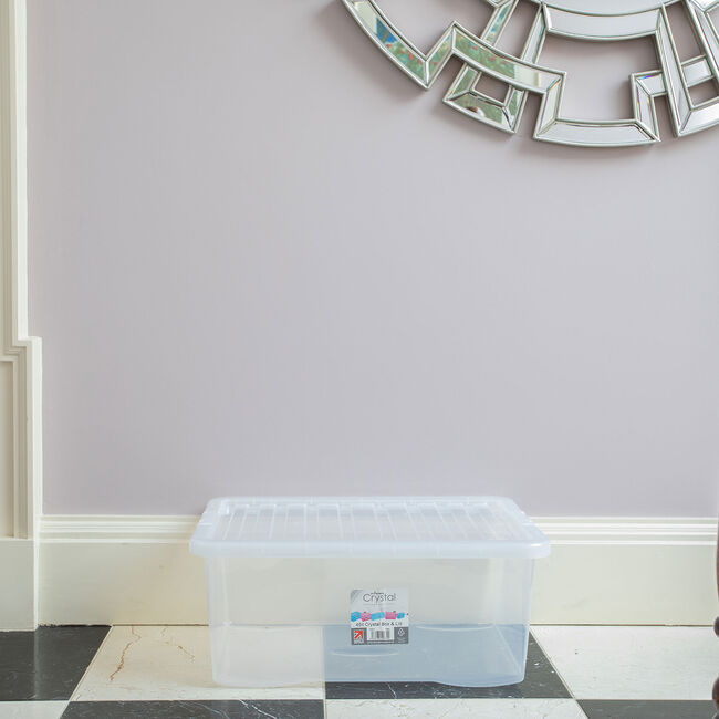 Crystal 45L Clear Storage Box & Lid