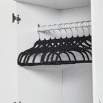 Skinny Velvet Hangers 10 Pack Black
