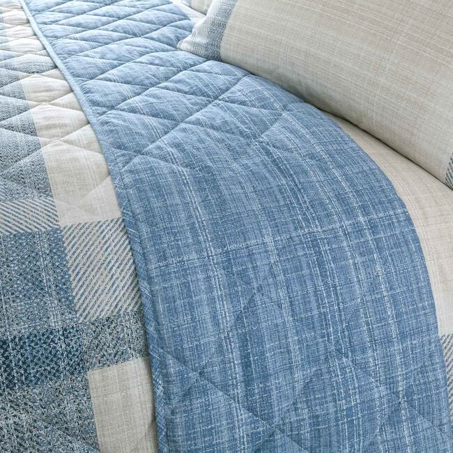 Quinn Check Bedspread 200cm x 220cm